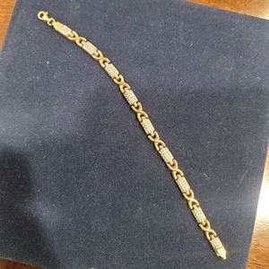 10K yellow × white turkey gold bracelet